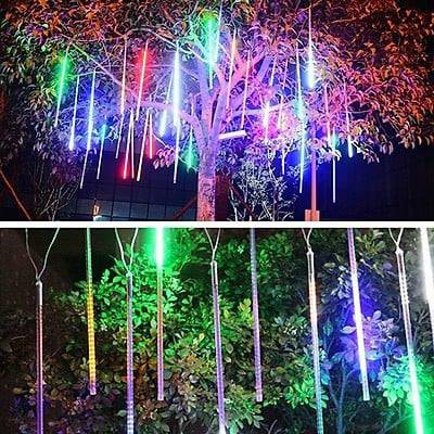 ĐÈN SAO BĂNG CHỐNG NƯỚC NGOÀI TRỜI_ĐÈN GIỌT NƯỚC DÀI 5 TẤC GỒM 8 BÓNG