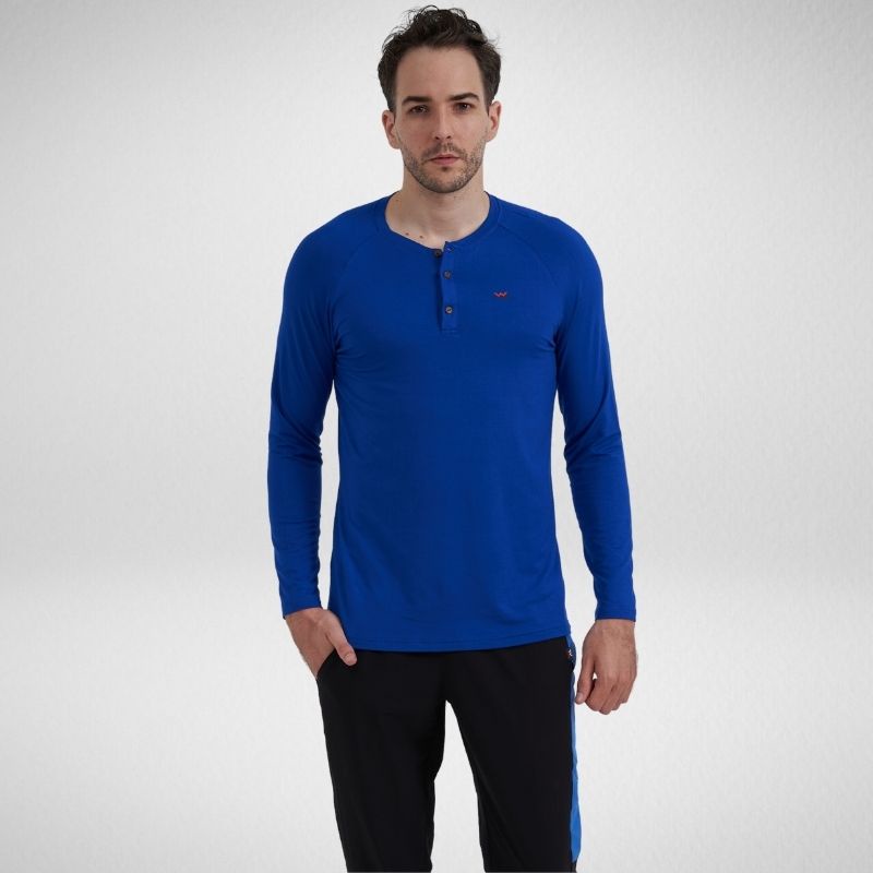 Áo thun dài tay nam Wolmaxx áo henley nam phong cách trẻ trung giữ nhiệt mùa đông | BigBuy360 - bigbuy360.vn