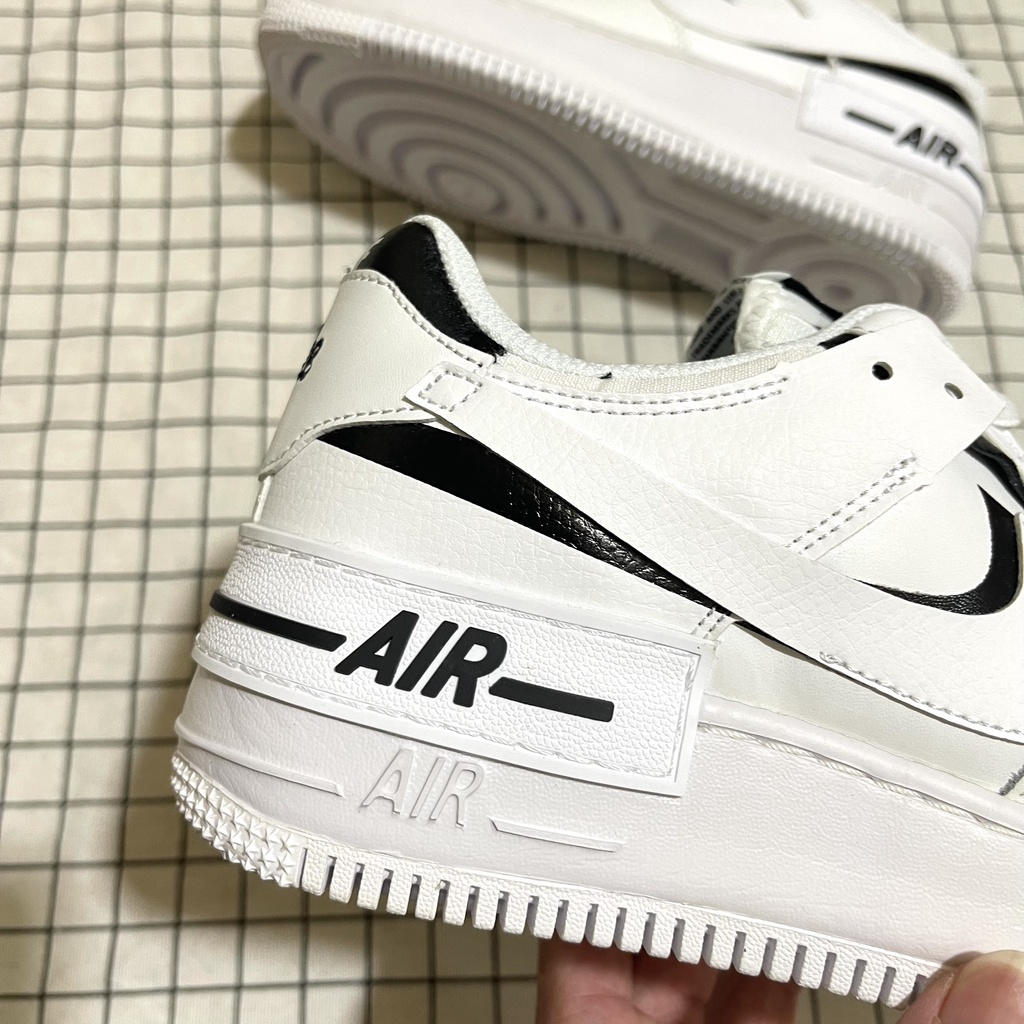 Giày AF1 shadow trắng viền đen cao cấp