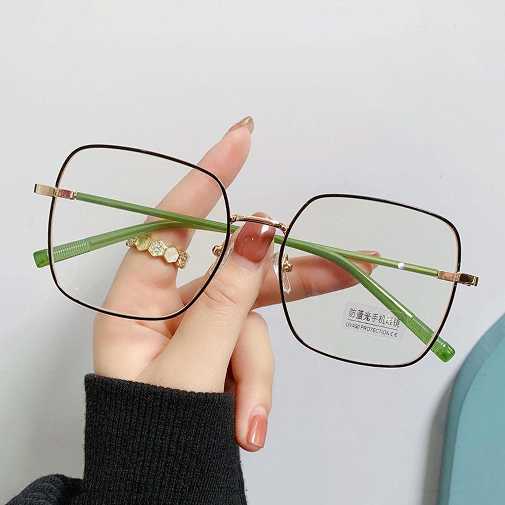 Kính Chống Tia UV Gọng Vuông Lớn Bằng Kim Loại