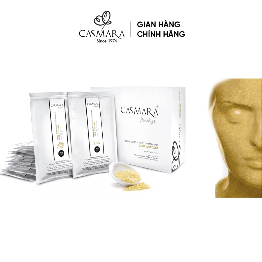 Mặt Nạ Vàng CASMARA Gold Mask 2080 Hộp 10 Set - Nhập khẩu Tây Ban Nha