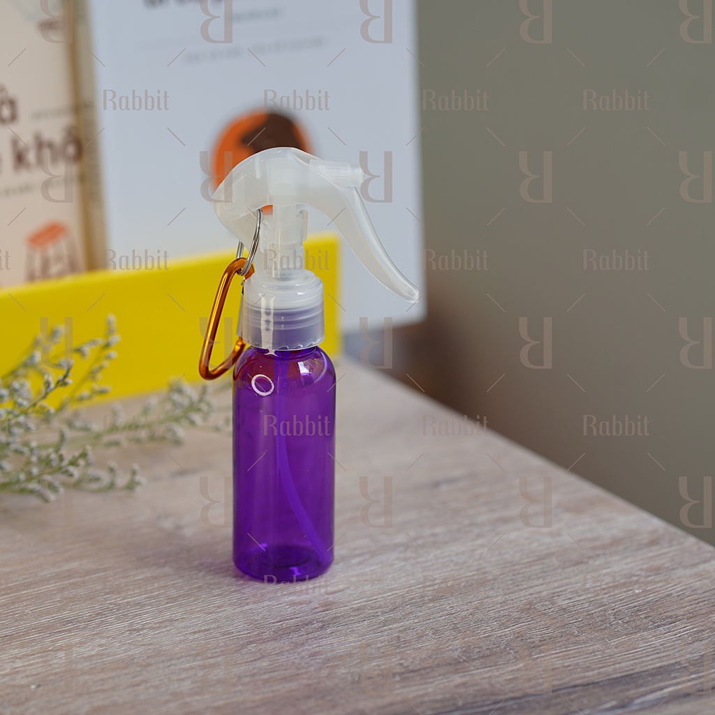 Chai lọ xịt khuẩn phun sương mini có móc treo Rabbit Lab 60ml