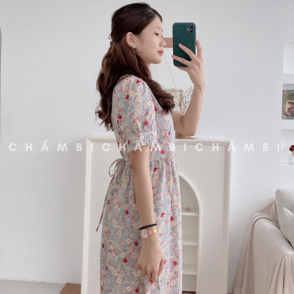 Đầm Hoa Nhí Dáng Babydoll Khóa Lưng Tay Bồng Dáng Lỡ Ngọt Ngào - V.065 | BigBuy360 - bigbuy360.vn