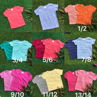 Áo phông basic cho bé cổ tim cotton 4 chiều co giãn