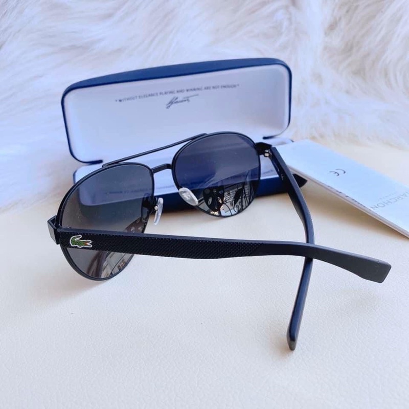 kính nam Lacoste L185S phom kính aviator huyền thoại