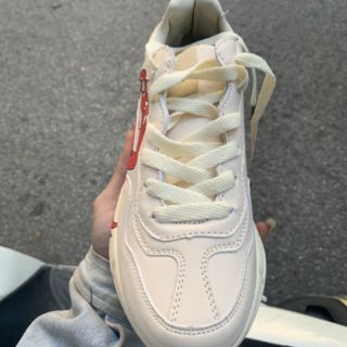 < FLASH SALE > VIDEO + ẢNH THẬT > GIÀY SNEAKER  TRẮNG THẤP CỔ ĐỎ