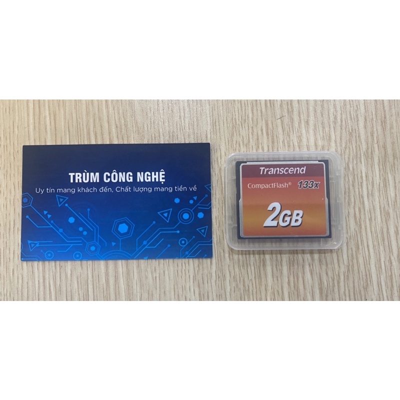 Thẻ nhớ CF Transcend CompactFlash 2GB 133x Speed dùng cho máy ảnh , máy CNC