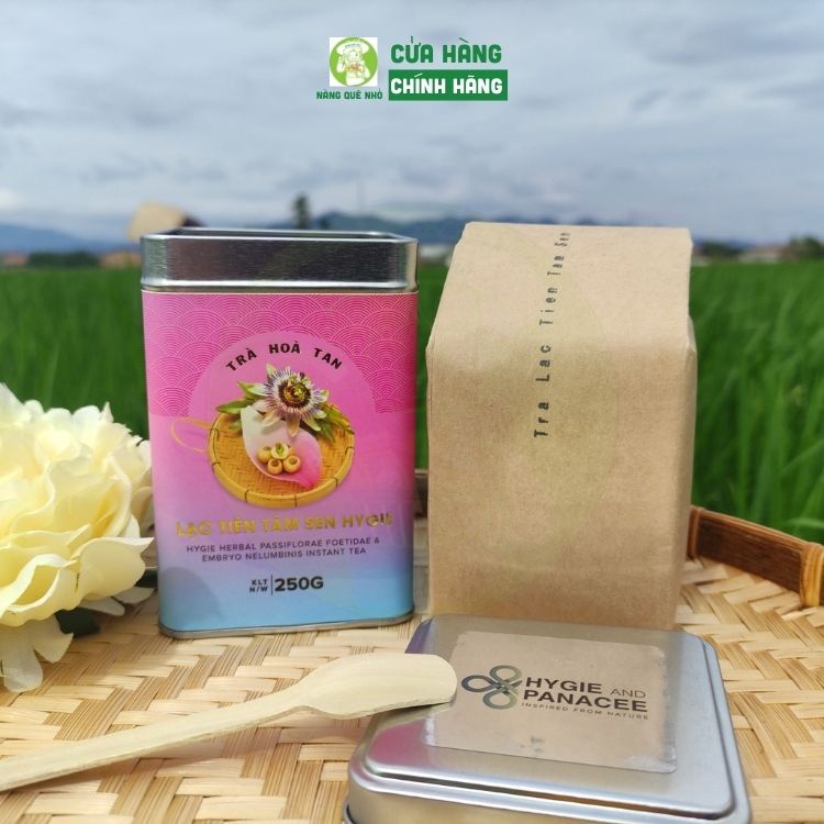 Trà Lạc Tiên Hòa Tan Hygie Hỗ Trợ Ngủ Ngon Thanh Nhiệt, Trà An Thần Ngủ Ngon Giảm Stress