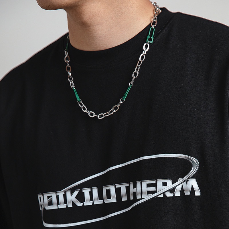 Vòng cổ Phong Cách ins Màu Sắc Tương Phản Thời Trang Cho Cặp Đôi