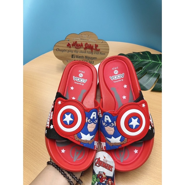 Dép Lê 3D bé trai siêu anh hùng Dép quay ngang dép đi trong nhà đi chơi