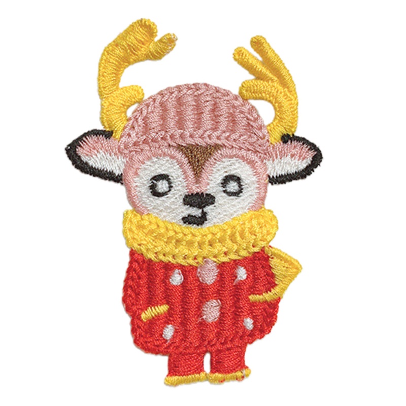 Kẹp Tóc Vải Dệt Kim Chủ Đề Giáng Sinh Đáng Yêu