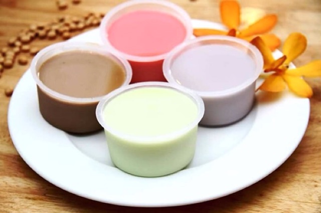 Pudding sẵn vị 500g (46 hũ caramen to): sầu riêng, dâu, khoai môn, matcha, xoài, socola, việt quất, sữa dừa