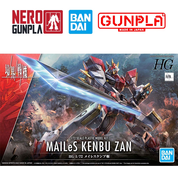 Mô Hình Lắp Ráp Bandai Kyoukai Senki HG 1/72 Mailes Kenbu Zan