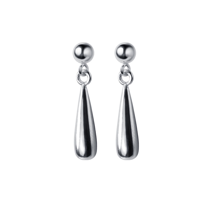 Bông tai bạc kiểu dáng thiết kế dài tựa giọt xương phong cách Hàn Quốc ANTA Jewelry - ATJ9005