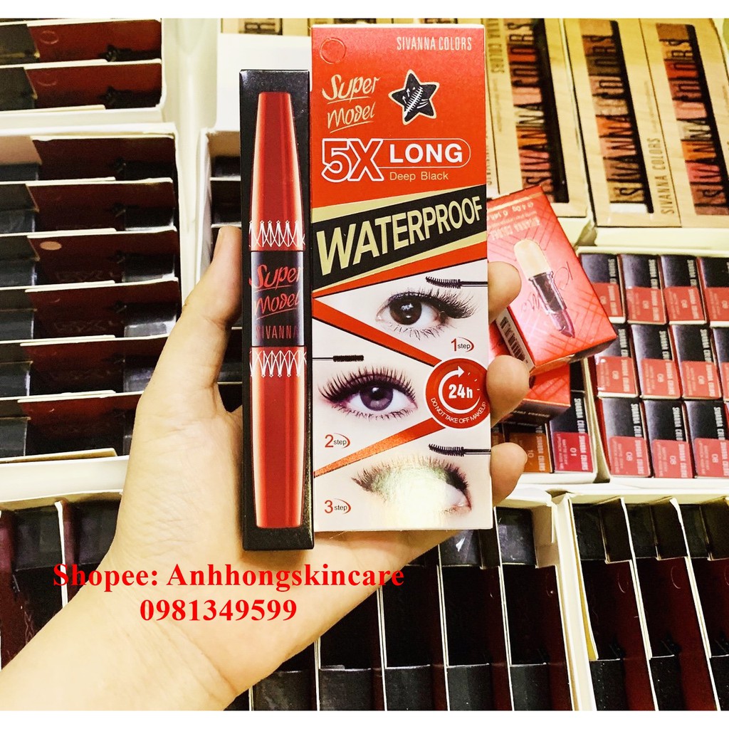 Mascara Hai Đầu Sivanna Super Model 5X Long HF893 | BigBuy360 - bigbuy360.vn