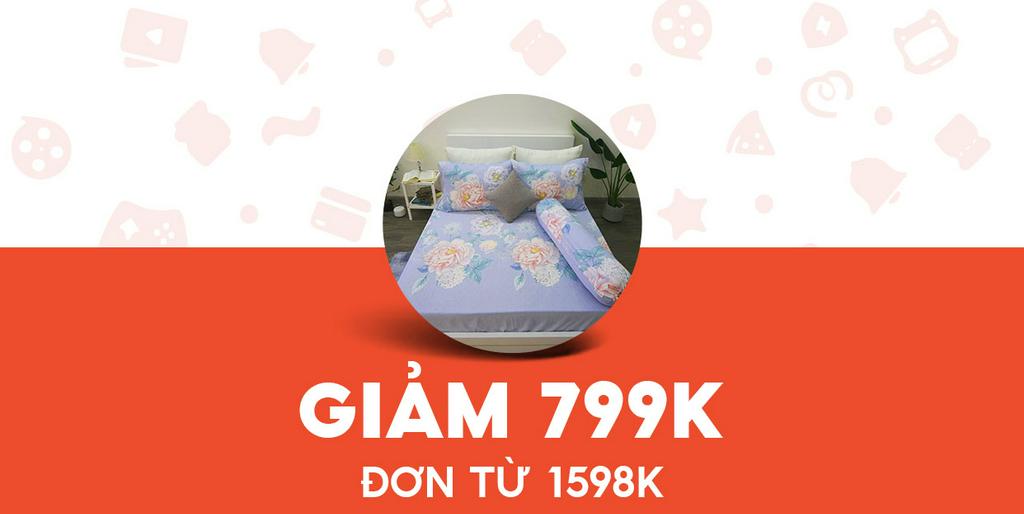 - VUA NỆM - Giảm 799K cho Bộ ga bọc AMD tencel