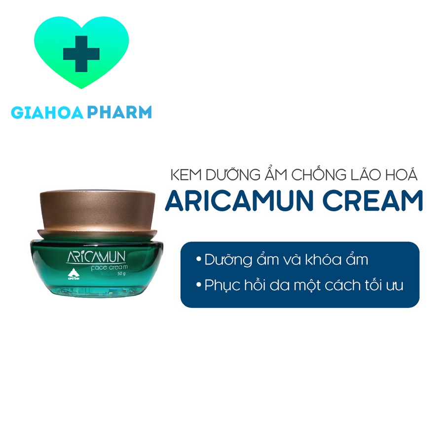 Kem bôi dưỡng da Aricamun Face Cream 50g - Hyalurinic Acid giúp dưỡng ẩm, làm mềm da, chống lão hóa [arica]