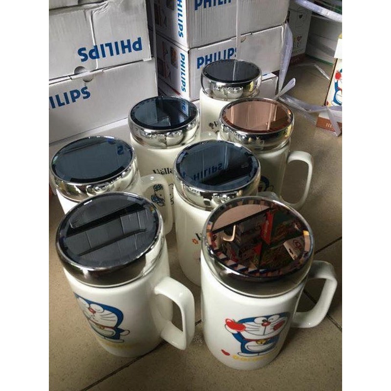 Ly sứ giữ nhiệt có nắp đậy cao cấp