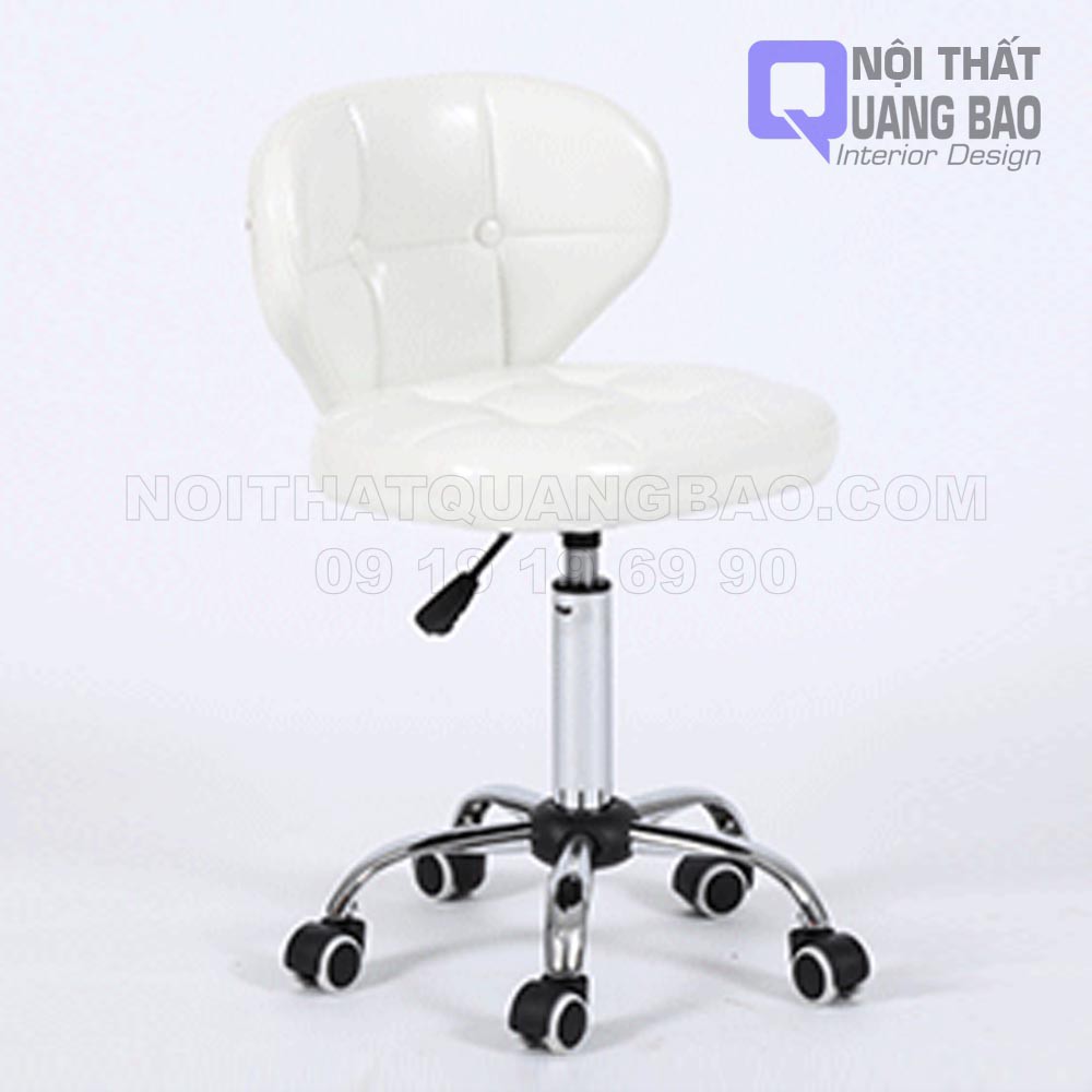 Ghế Bar Lưng Bọc Da Pu Cao Cấp, Chân Sắt Xoay Sơn Đen Hoặc Xi Mạ Có Nâng Hạ (QB-NT- GB09) | BigBuy360 - bigbuy360.vn