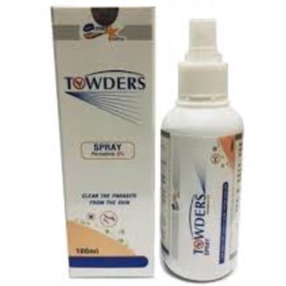 CHAI XỊT GHẺ -TOWDERS SPRAY 100ML. PERMETHRIN 5%.