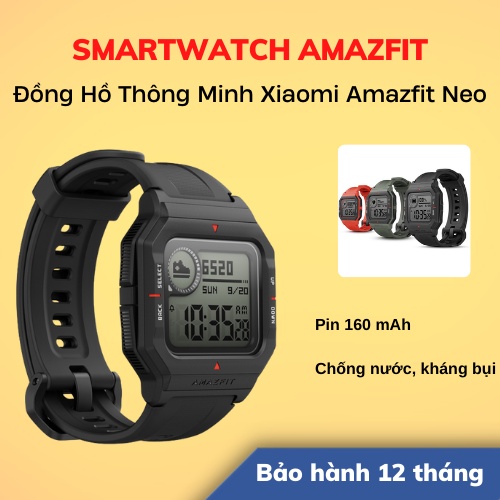 [Hỏa Tốc - HCM] Đồng Hồ Thông Minh Xiaomi Amazfit Neo | Hỗ Trợ Tiếng Việt | Bảo Hành 12T | Hàng Chính Hãng | LSB Store