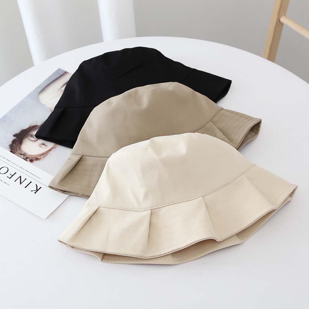 Nón Bucket Chất Liệu Cotton Màu Sắc Ngọt Ngào Thời Trang Mùa Hè