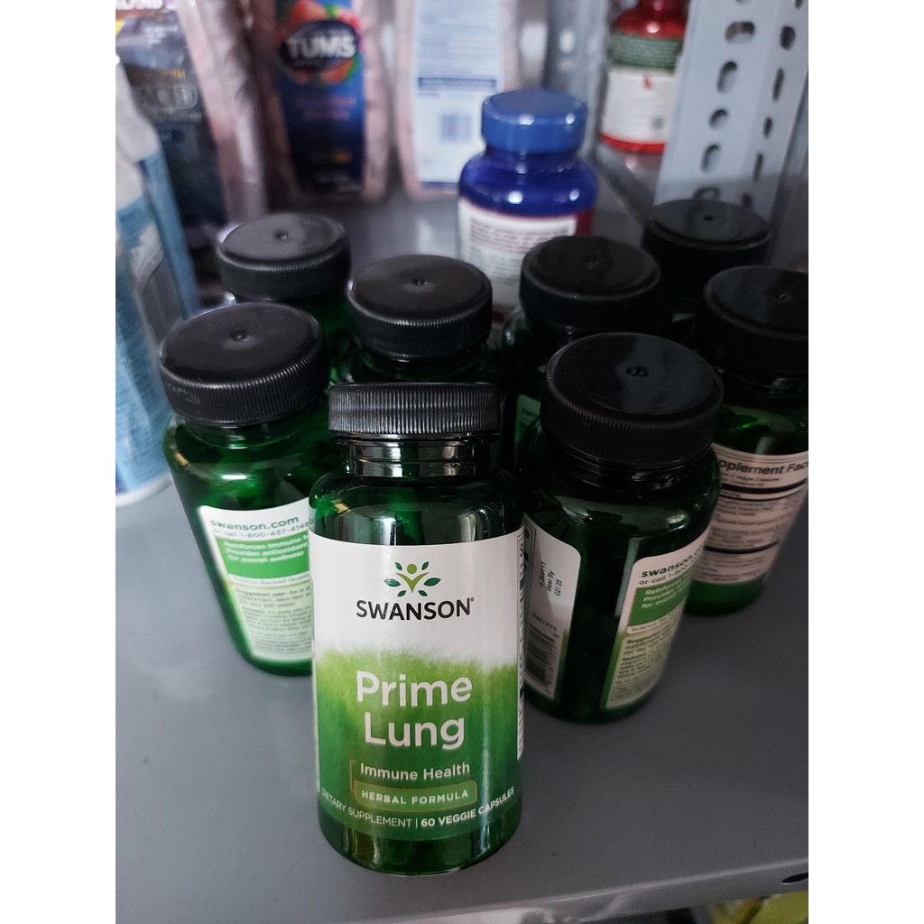 Viên Uống Bổ Phổi, Giảm Ho Hen, Phục Hồi Phổi Swanson Prime Lung 120 Viên_ HÀNG MỸ