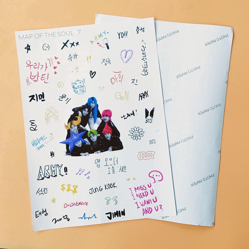 Sticker Dán Trang Trí Hình Bts