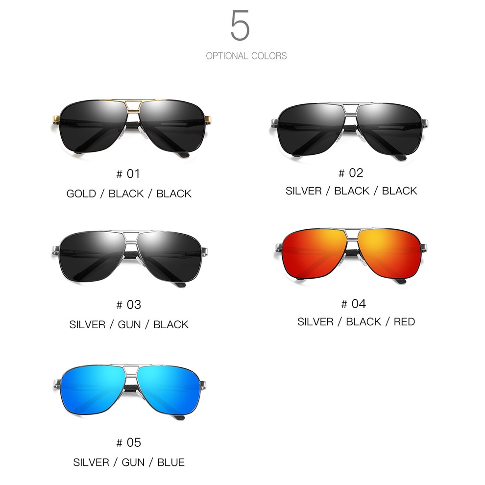 Kính râm phân cực nam dành cho người lái xe ô tô Kính nhìn ban đêm Chống lóa Kính râm lái xe phân cực