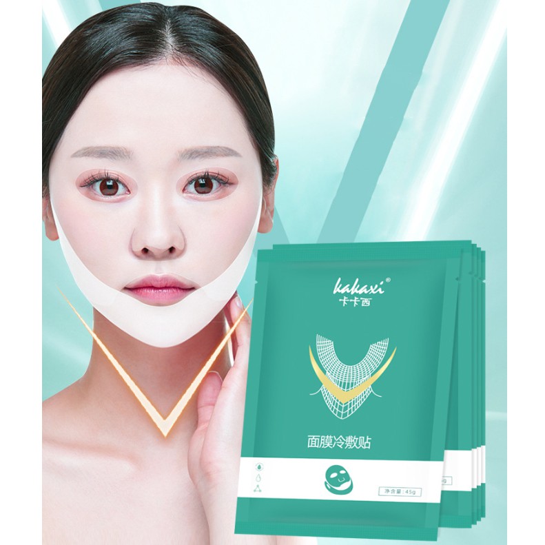Hộp 5 miếng - Mặt Nạ V-line Premium Mask giúp gương mặt thon gọn hơn