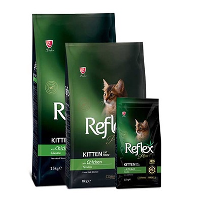 Thức Ăn Hạt Cho Mèo Con Reflex Plus Kitten vị gà - túi 1,5kg