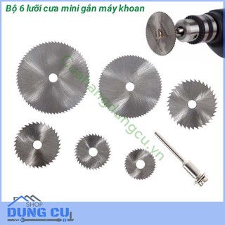 Bộ 6 lưỡi cưa mini thép HSS gắn máy khoan