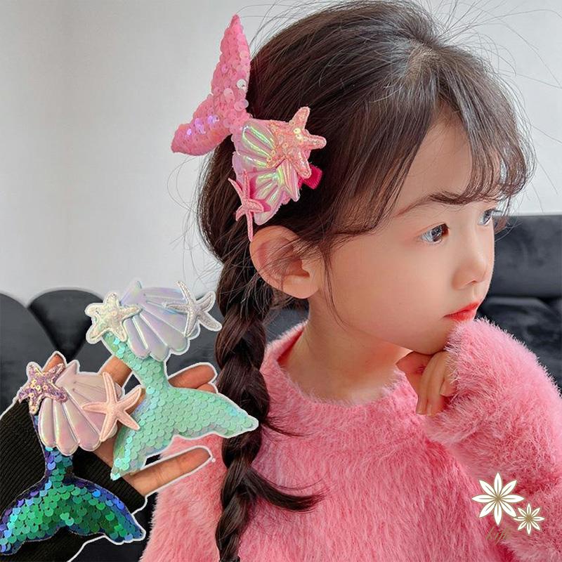 Kẹp Tóc Đuôi Nàng Tiên Cá Dễ Thương Cho Bé Gái