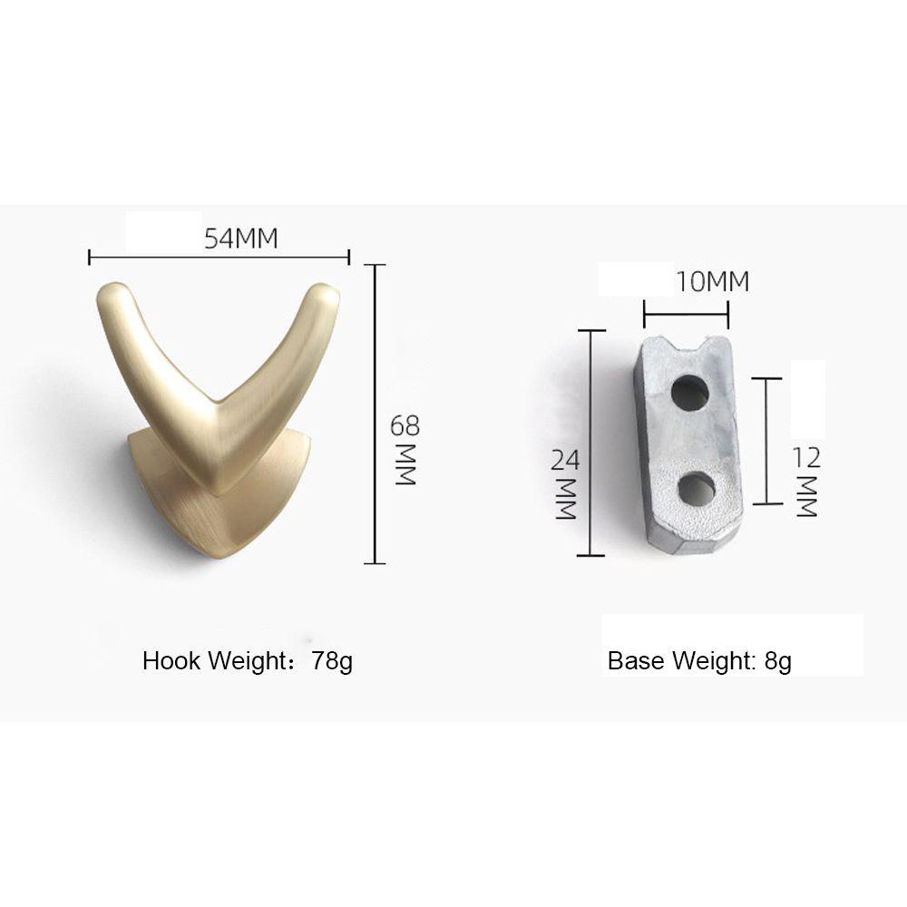 YNATURAL Móc Hợp Kim Kẽm Gắn Tường Hình Bướm Cổ Điển Cho Nhà Bếp / Phòng Tắm