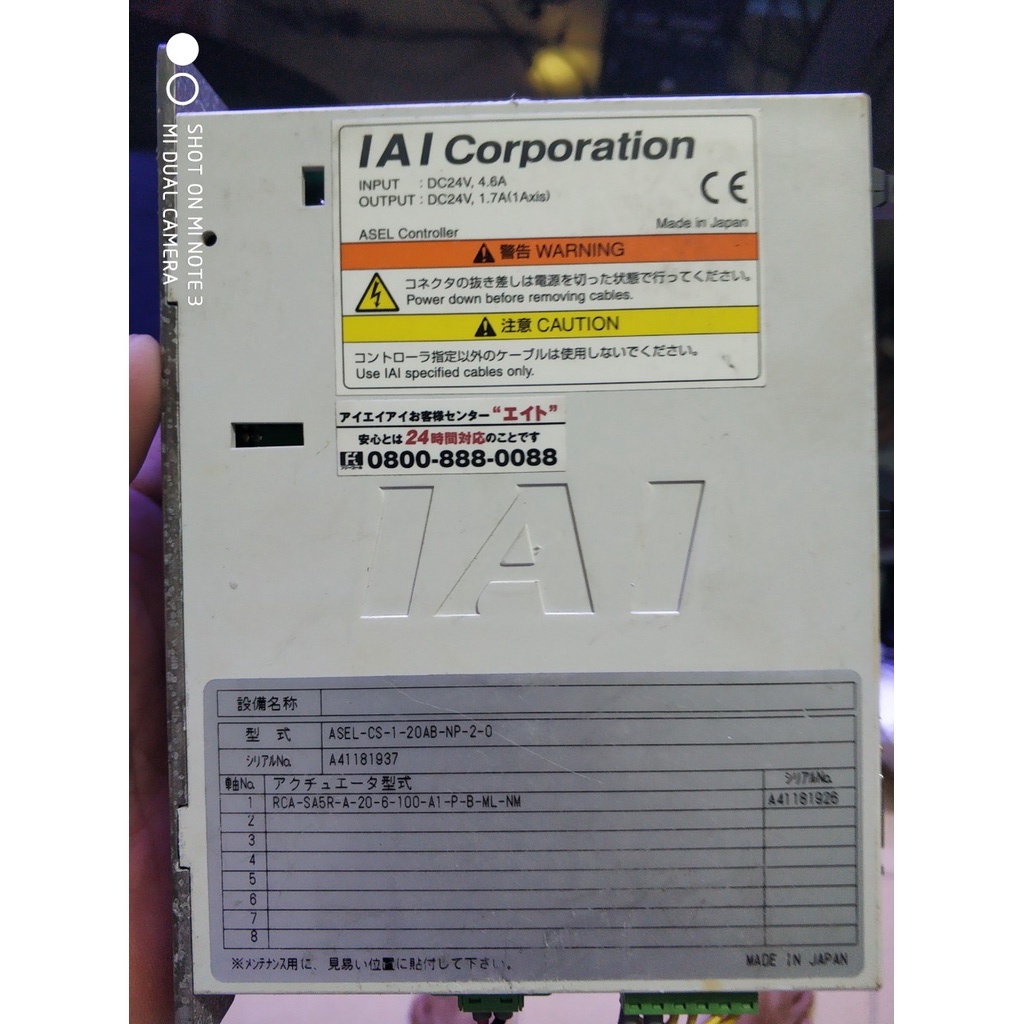 Trọn bộ combo trượt + động cơ servo + driver  ASEL- IAI_JAPAN phù hợp làm trụ hàn cell pin