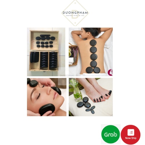 Bộ đá 29 viên dùng để massage đá nóng trong Spa/Thẩm Mỹ Viện
