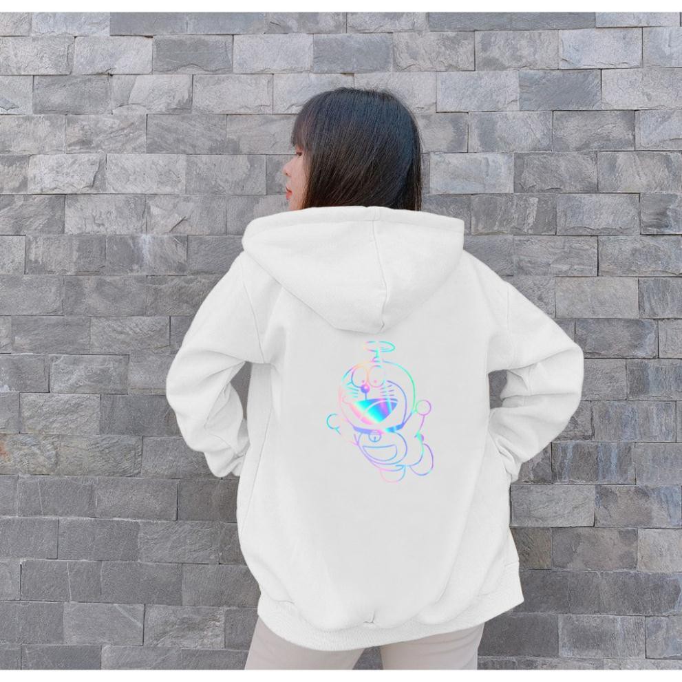 [BÁN CHẠY] Áo khoác nỉ hoodie phản quang Doremon, Áo nỉ trần bông dày đẹp, cao cấp, Freesize dưới 65kg | BigBuy360 - bigbuy360.vn