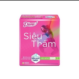 Băng vệ sinh diana siêu thấm không cánh