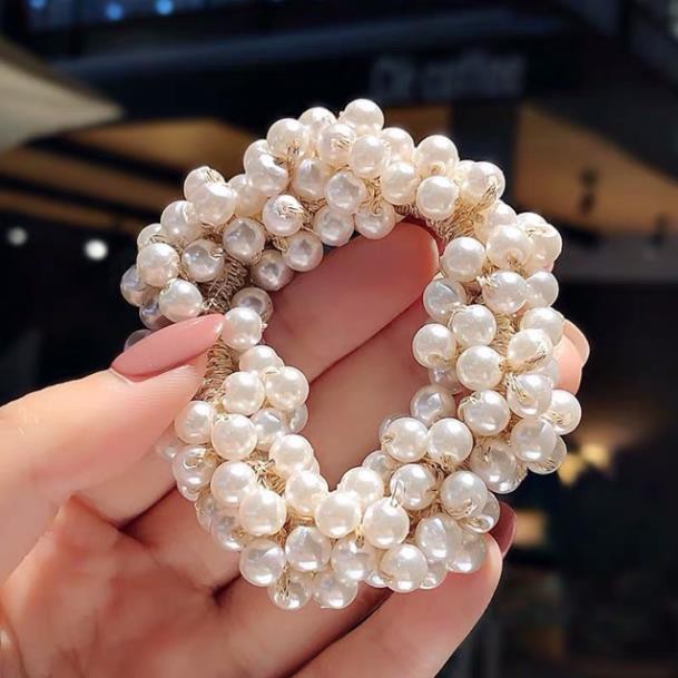 Dây cột tóc hạt nhựa quảng châu Cao Cấp Giá Sỉ NGU000023