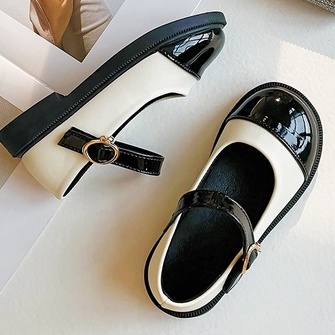 Giày Công Chúa Chất Liệu Da Bóng Phong Cách Anh Quốc 2022 babydoll Cho Bé Gái giày tiểu thư giày vintage bé gái giày lolita