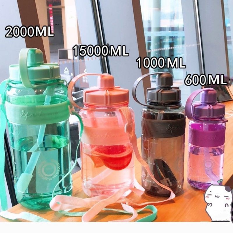 [SẴN] Bình nước khổng lồ 2000ml cho học sinh sinh viên - gymer