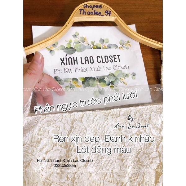 Áo ren phối lưới