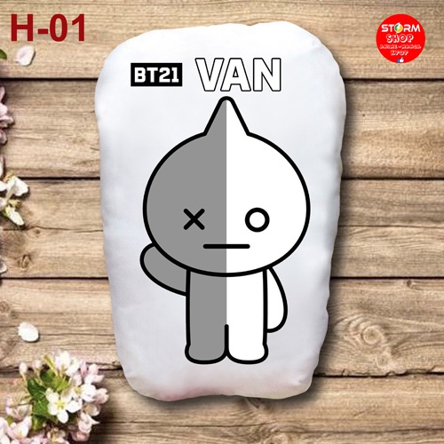 Gối Ôm  ngủ  KPOP BTS (BANG TANG BOYS) chất liệu vải Nhung