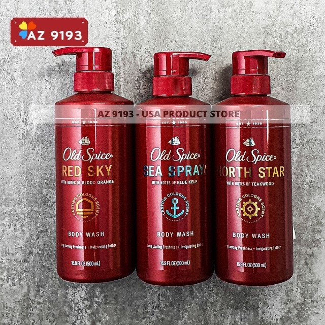 [Mua Tại Mỹ] Sữa Tắm Old Spice 500 ml  - Hàng Cao Cấp, Hương Thơm Độc Đáo, Lưu Hương Lâu - AZ 9193