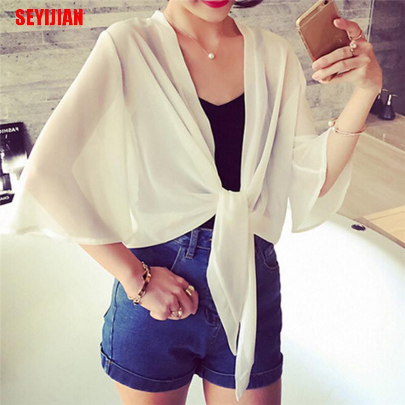 Vỏ Bọc Cardigan Chống Nắng Chất Liệu Chiffon Thời Trang Mùa Hè Cho Nữ