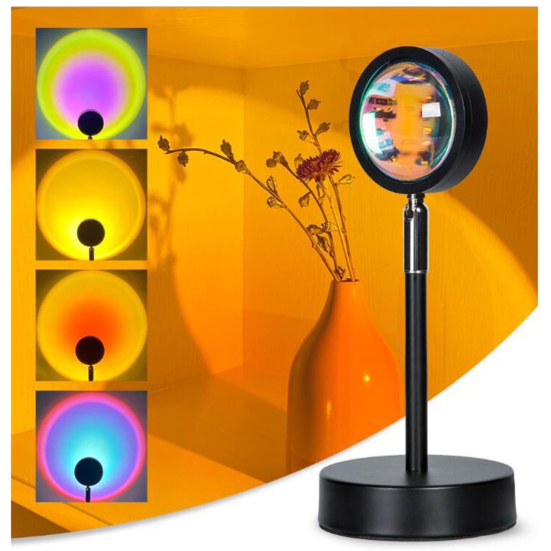 Đèn Hoàng Hôn 4 Màu livestream Chuyển Màu Đèn Led Trang Trí Quay Tik Tok Hot Nhất Hiện Nay LED Sunset