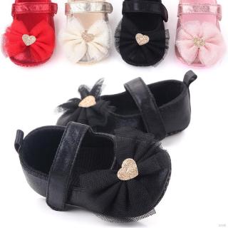 Giày đế mềm thắt nơ xinh xắn cho bé gái