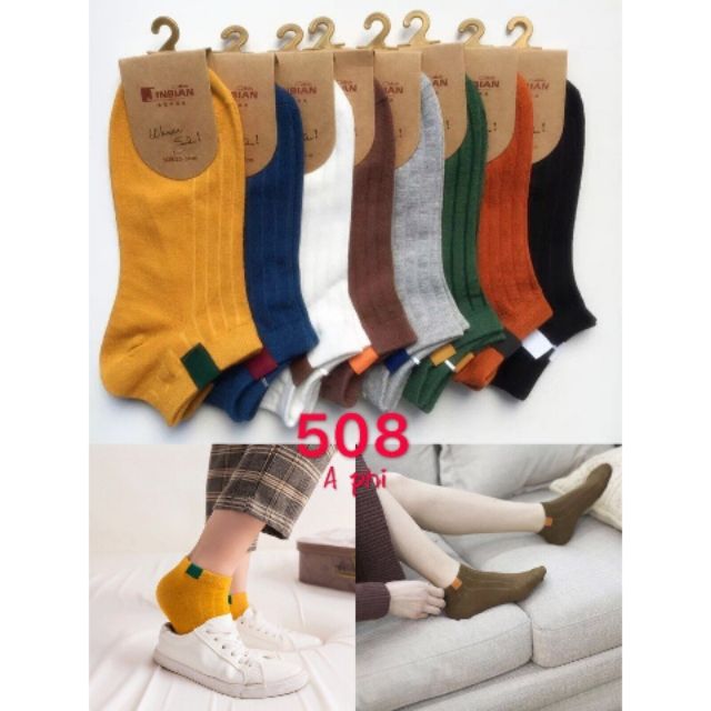 Sỉ 10 đôi tất gân cổ ngắn