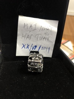 nhẫn chrome hearts bạc 925