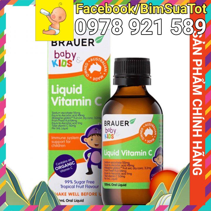 (Date mới) Brauer Liquid Vitamin C. Bổ sung Vitamin C tăng đề kháng cho trẻ Bumie kid shop